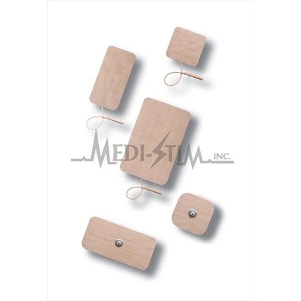Infiniti EL5050B Medi - Stim Infiniti 2 in.X 2 in. Sq.; Pigtail Blue Gel; Tan Cloth; Reusable Electrodes 4 Per Pkg EL5050B - main